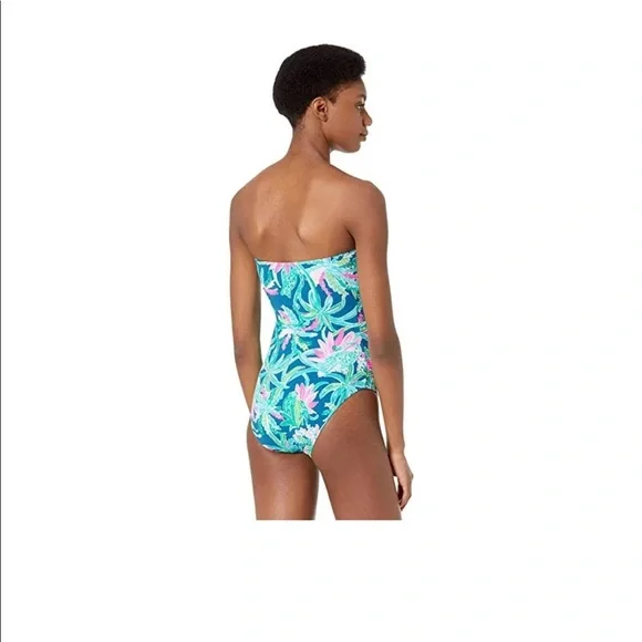 NWT Lilly Pulitzer Flamenco One-Piece Macaw Blue Sweet Escape Size 2 - Picture 3 of 8